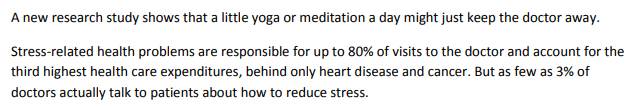 study on stress