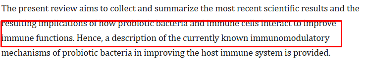 study on probiotics