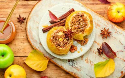 Baked Apple Recipe With Walnut Granola Filling 1