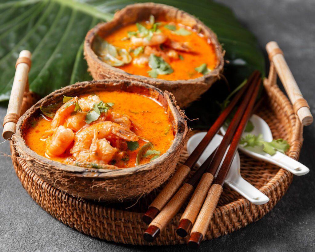 Thai Pumpkin Carrot and Prawn Cream Recipe