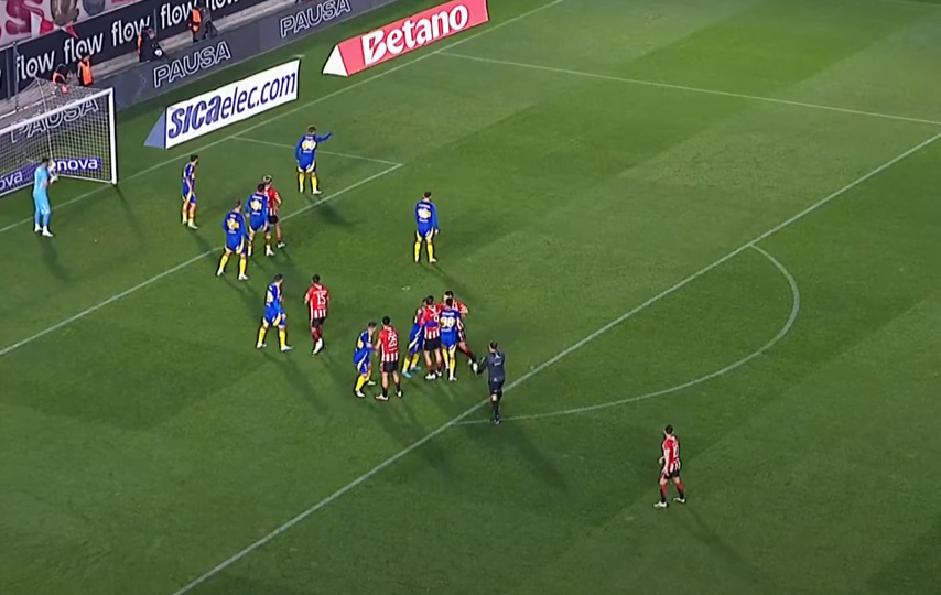 Enzo Pérez's Gesture After the Goal Disallowed Against Estudiantes