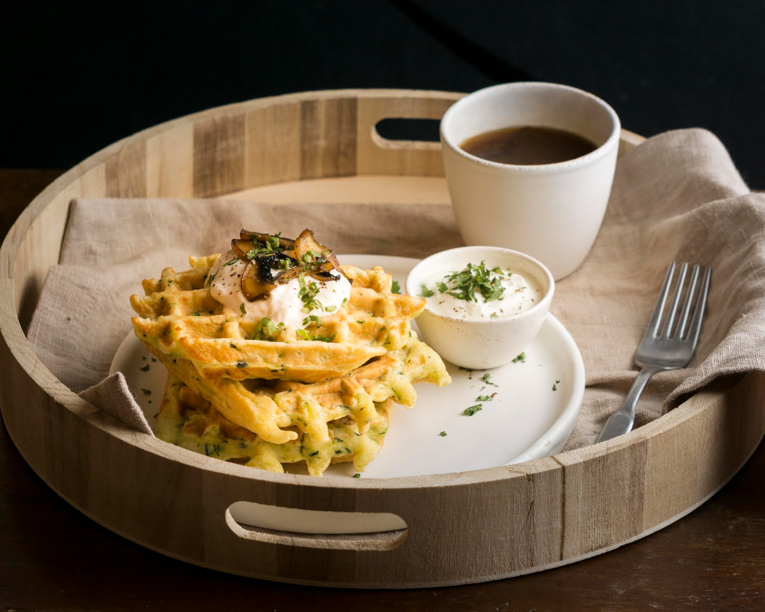 Vegan Cornmeal Waffles